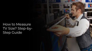 How to measure TV size