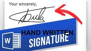 Adding a Handwritten Signature in Word: Step-by-Step